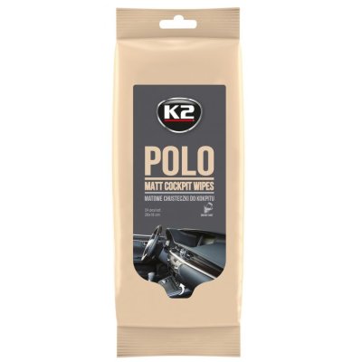 K2 Polo műszerfaltisztító kendő, matt - 24 db